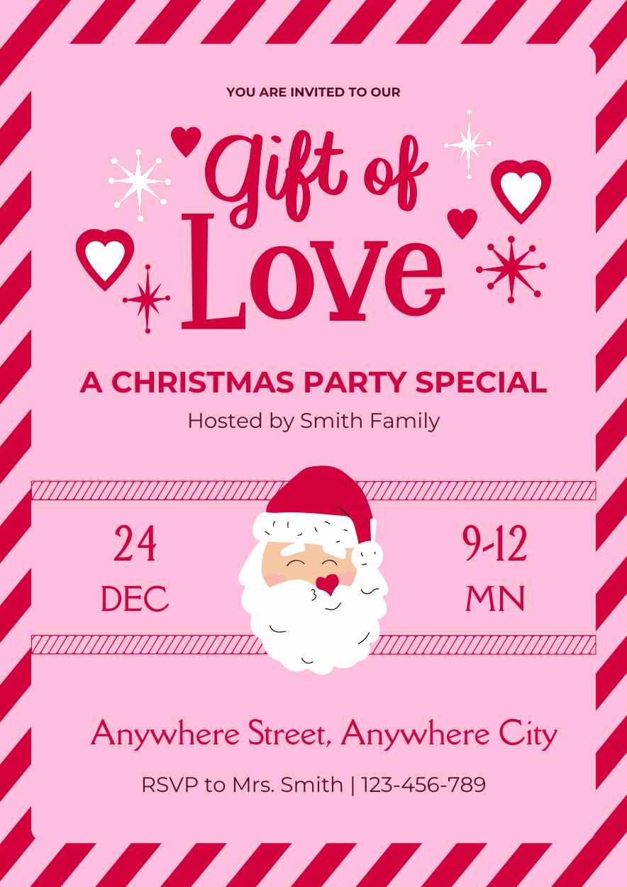 Creative Christmas Party Invitation Card - slide 1