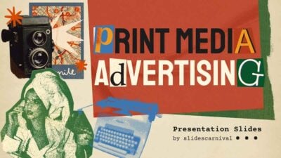 Creative Collage Print Media Advertising Slides