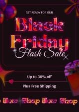 Slides Carnival Google Slides and PowerPoint Template Creative Flash Sale Black Friday Flyer 1