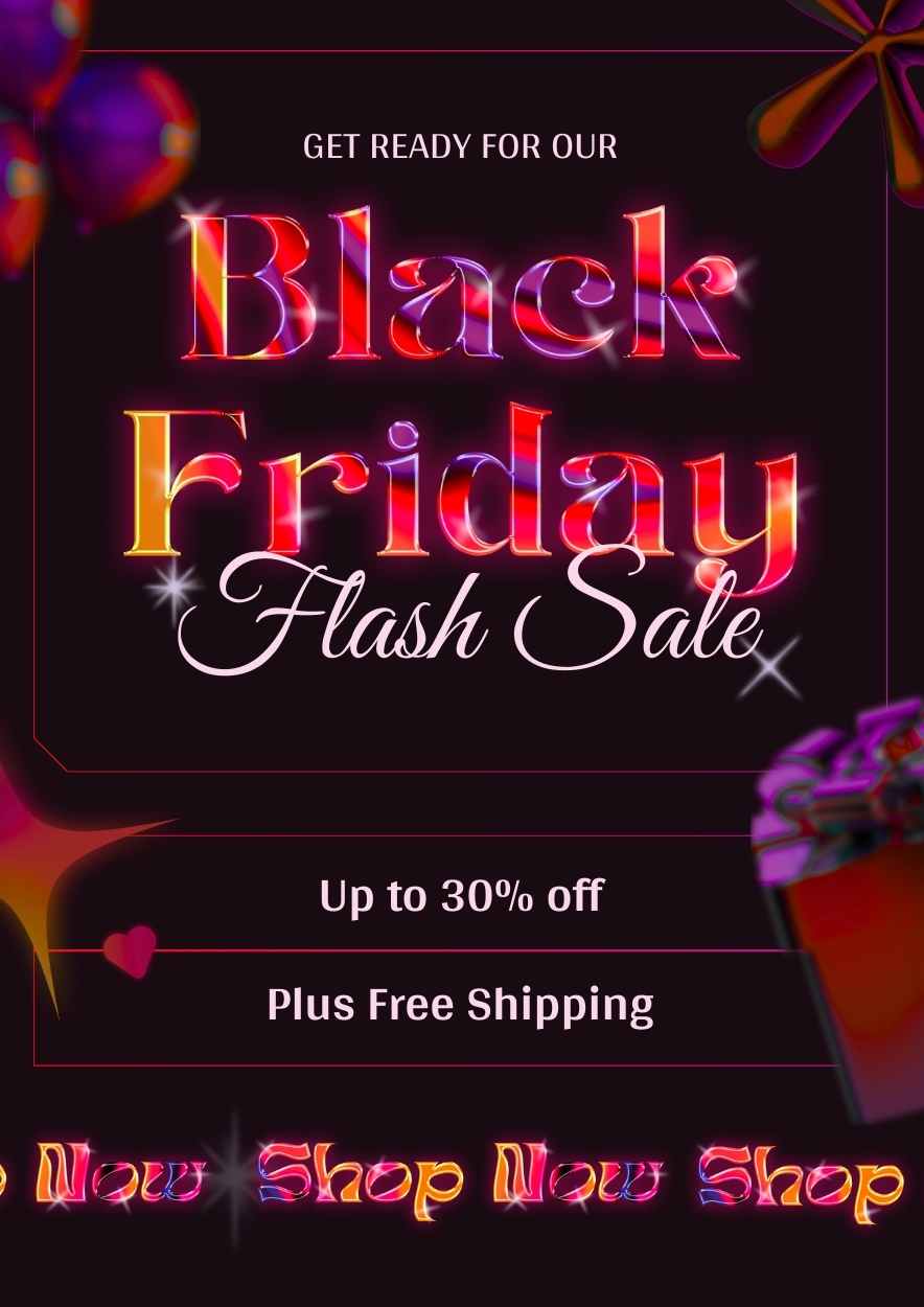 Creative Flash Sale Black Friday Flyer - slide 1