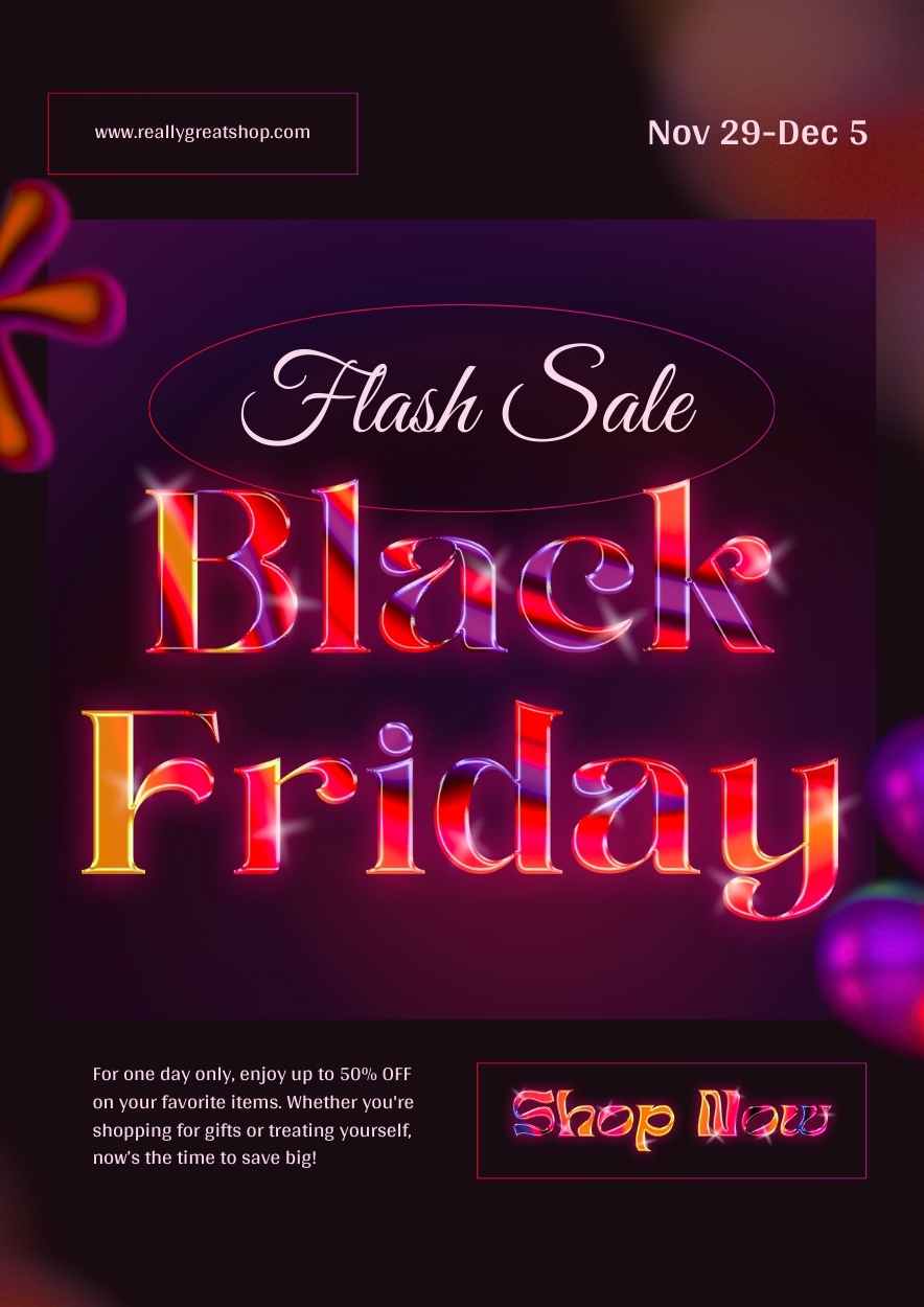 Creative Flash Sale Black Friday Flyer - slide 2