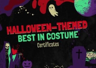 Slides Carnival Google Slides and PowerPoint Template Creative Halloween themed Best in Costume Certificates 1