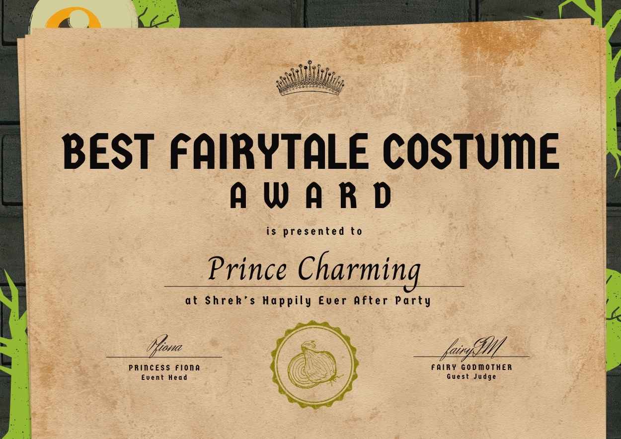 Creative Halloween-themed Best in Costume Certificates - slide 3