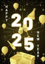 Creative Happy New Year Greeting Poster 1