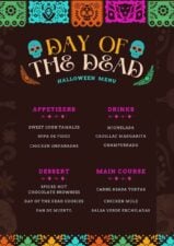 Creative Mexican Day of the Dead Halloween Menu