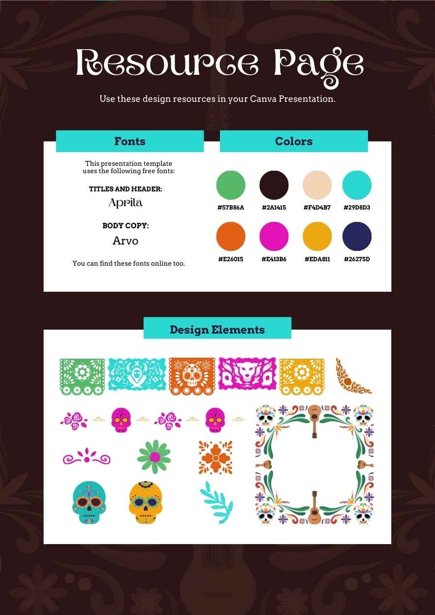 Creative Mexican Day of the Dead Halloween Menu - slide 4