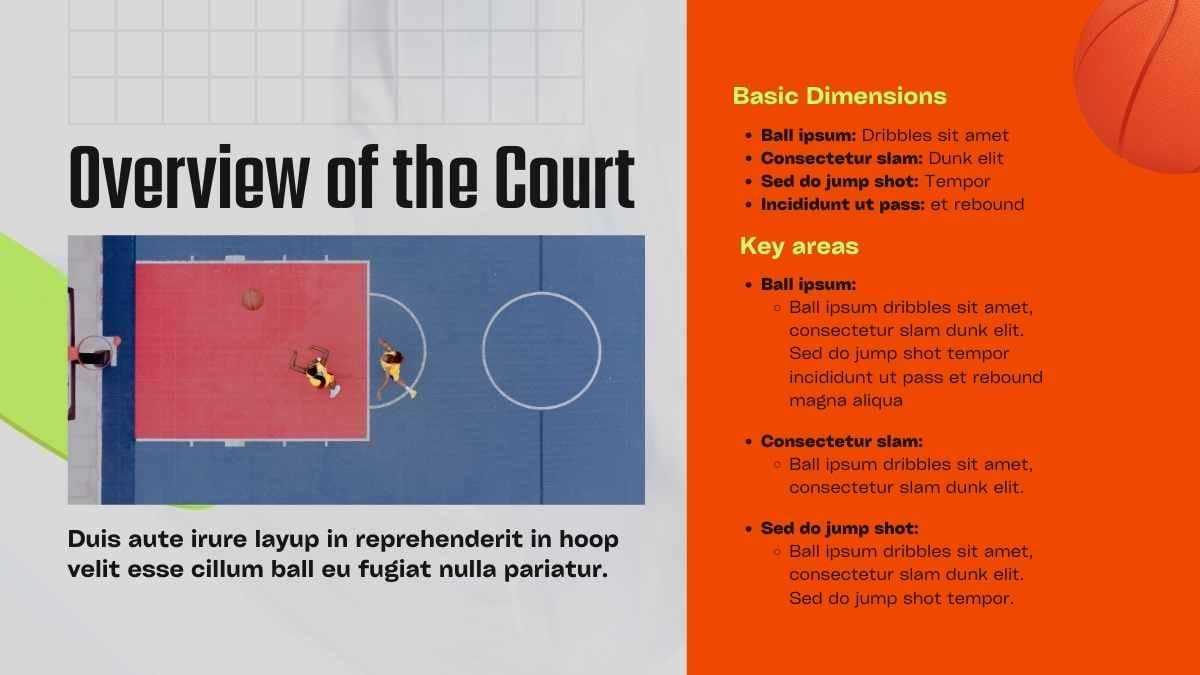 Creative Modern Basketball Slides - slide 8