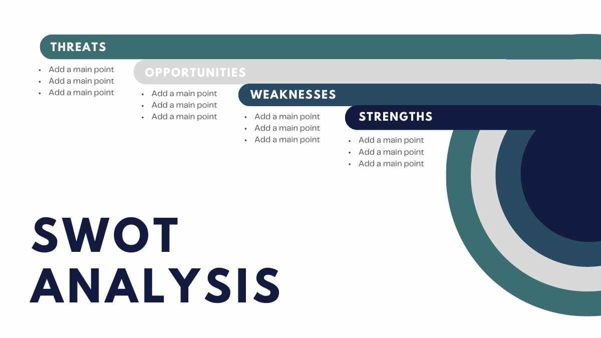 Slide Analisis SWOT dengan Puzzle Sederhana untuk Bisnis - slide 2