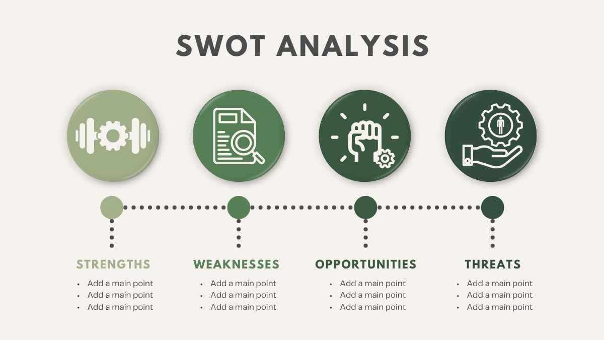 Slide Analisis SWOT dengan Puzzle Sederhana untuk Bisnis - slide 3