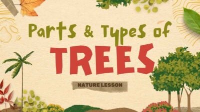 Slides Carnival Google Slides and PowerPoint Template Creative Parts Types of Trees Nature Lesson 1