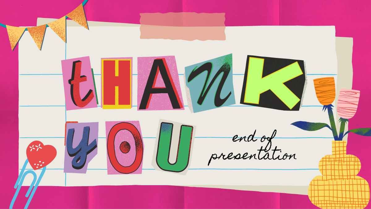 Creative Thank You End Of Presentation Slides - diapositiva 1