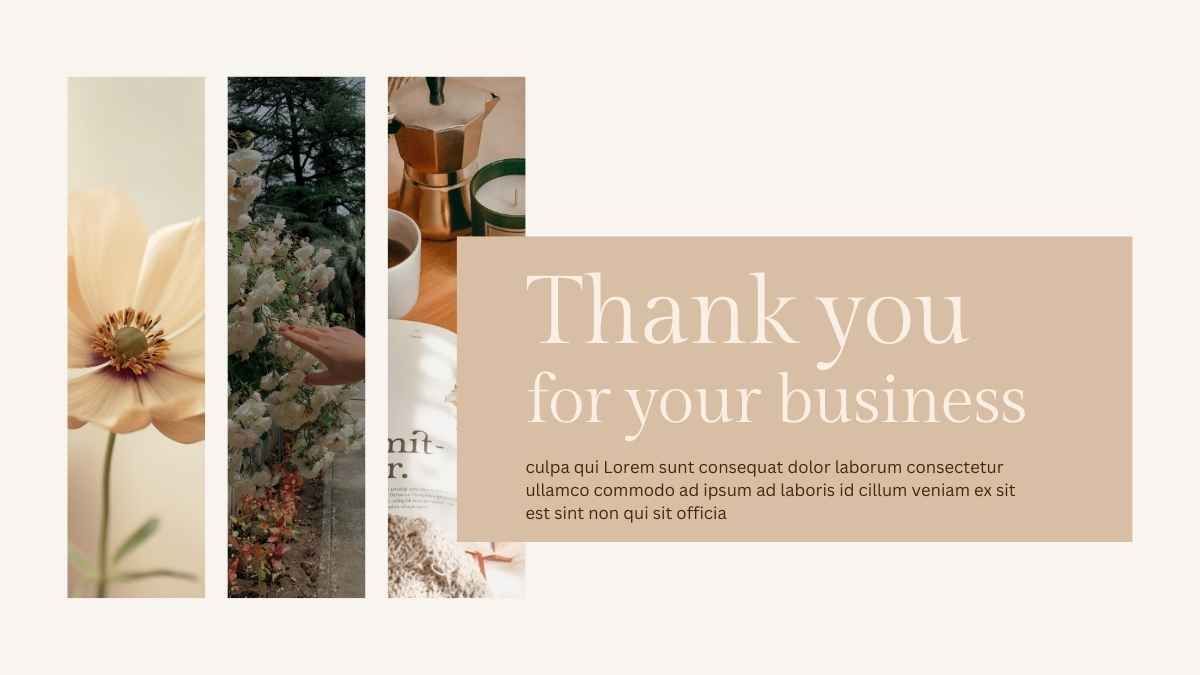 Creative Thank You For Your Business Slides - diapositiva 1