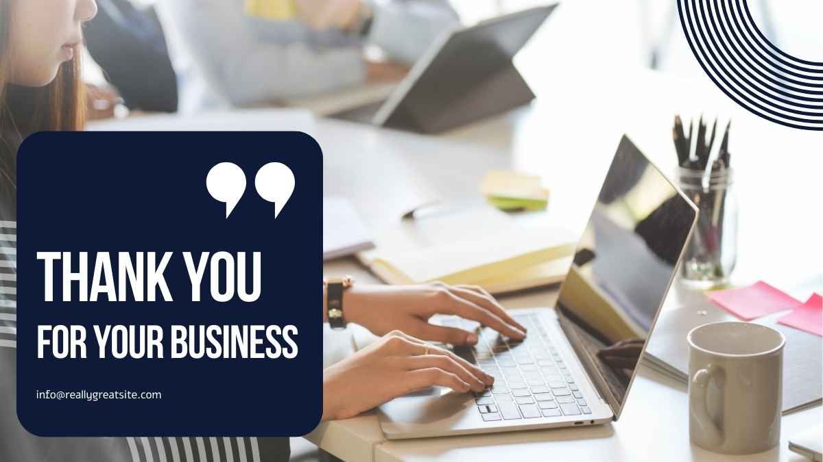 Creative Thank You For Your Business Slides - diapositiva 3