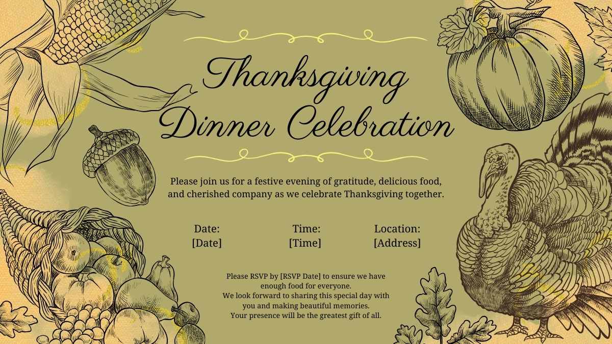 Creative Thanksgiving Dinner Invitations - slide 6