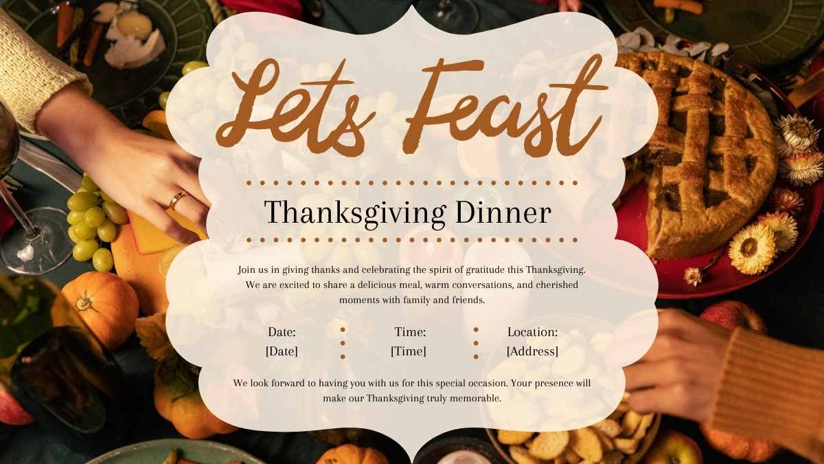 Creative Thanksgiving Dinner Invitations - slide 7