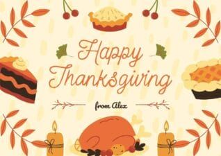 Slides Carnival Google Slides and PowerPoint Template Creative Thanksgiving Greeting Cards Fall Collection 3