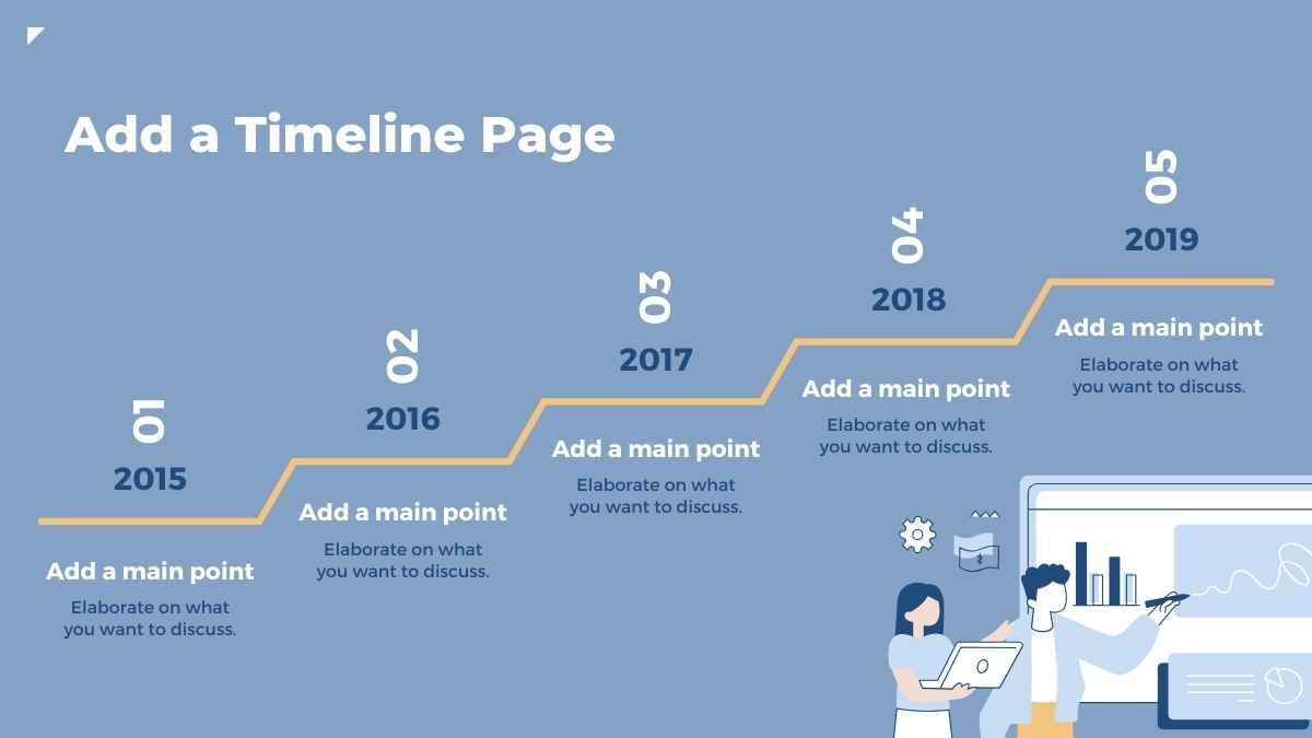 Slide Timeline Melengkung untuk Presentasi Menarik - slide 5