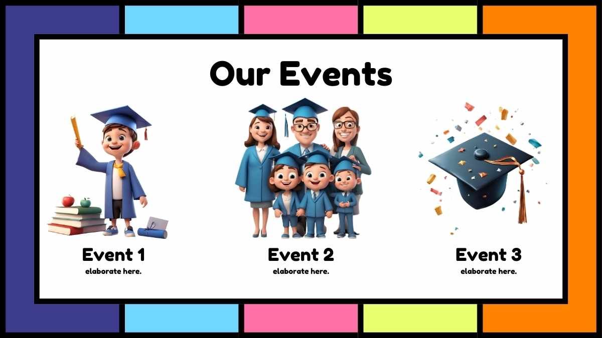 Cute 3D Pre-school Graduation Newsletter - diapositiva 13