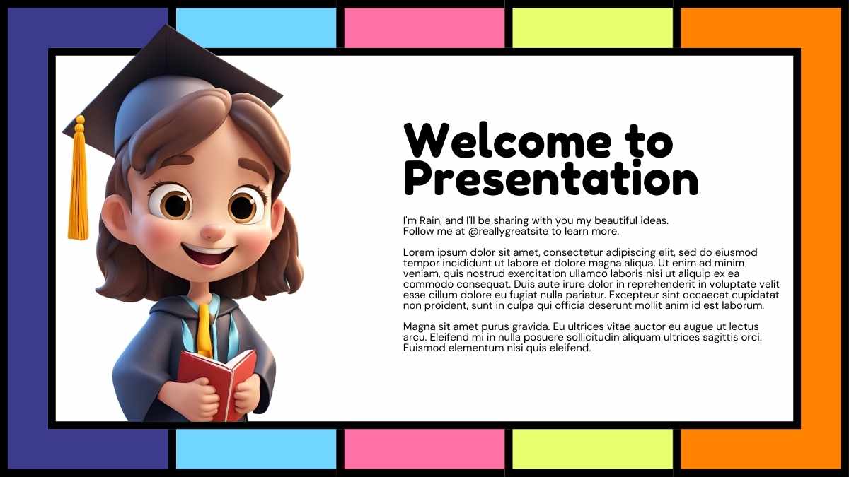 Cute 3D Pre-school Graduation Newsletter - slide 4