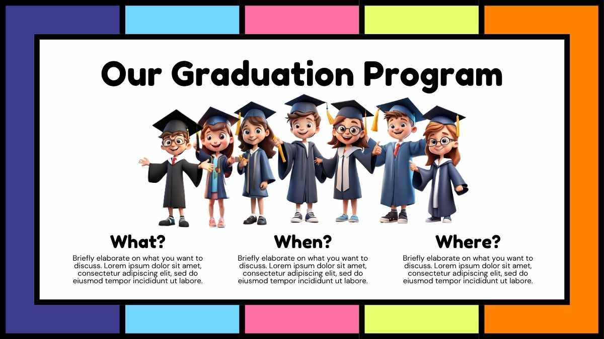 Cute 3D Pre-school Graduation Newsletter - slide 5