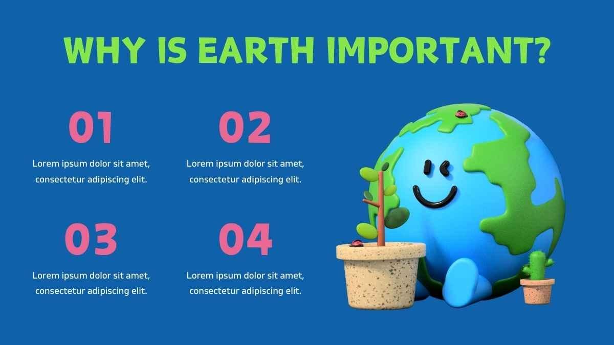 Cute 3D Taking Care of Mother Earth Lesson - slide 5