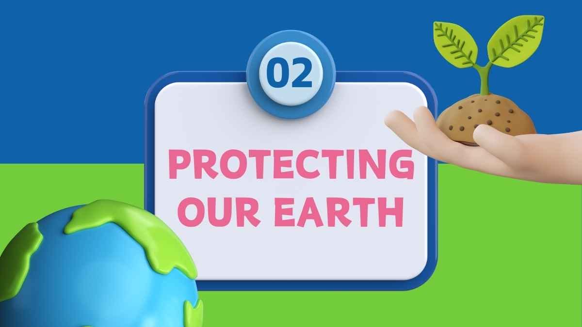 Cute 3D Taking Care of Mother Earth Lesson - slide 8