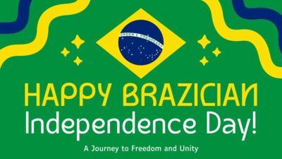 Cute Abstract Happy Brazilian Independence Day!