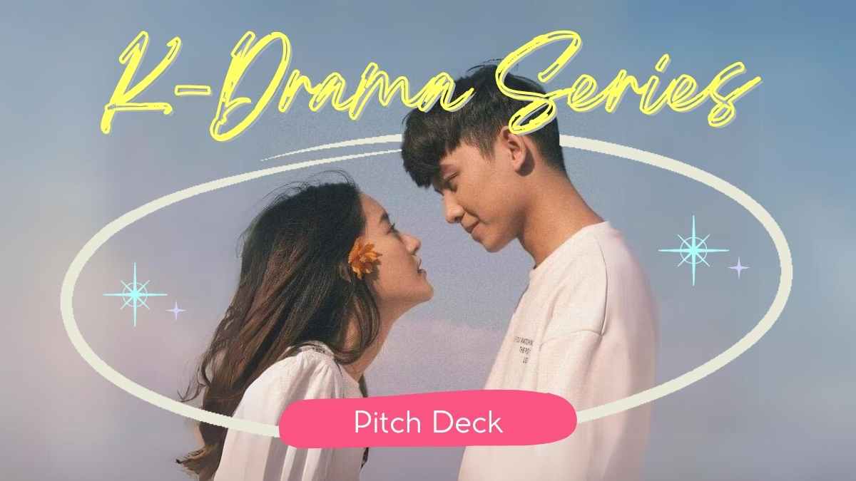 Cute Aesthetic K-Drama Pitch Deck - slide 1