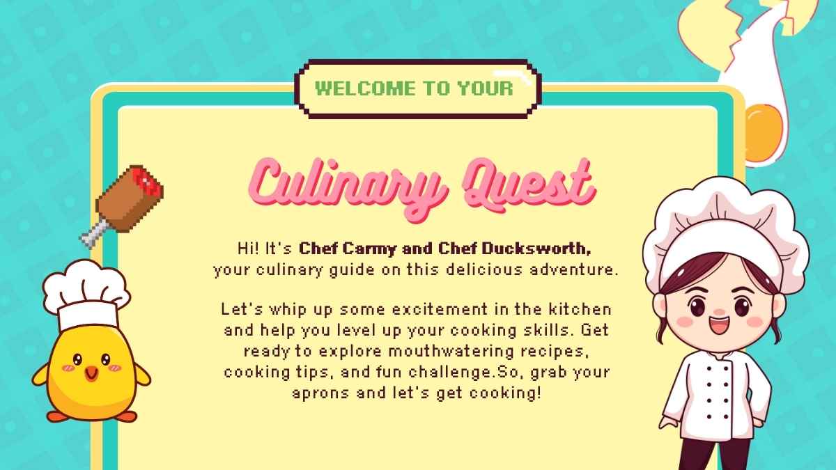 Cute Animated Cooking Game Slides - slide 3