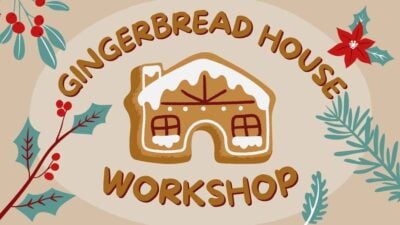 Cute Animated Gingerbread House Workshop Slides