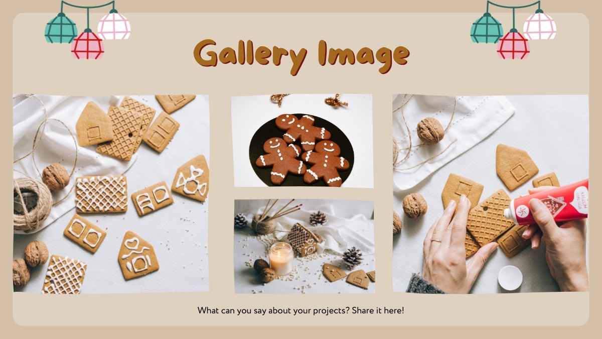 Cute Animated Gingerbread House Workshop Slides - slide 12