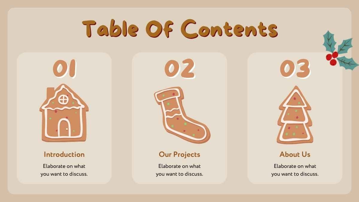 Cute Animated Gingerbread House Workshop Slides - slide 3