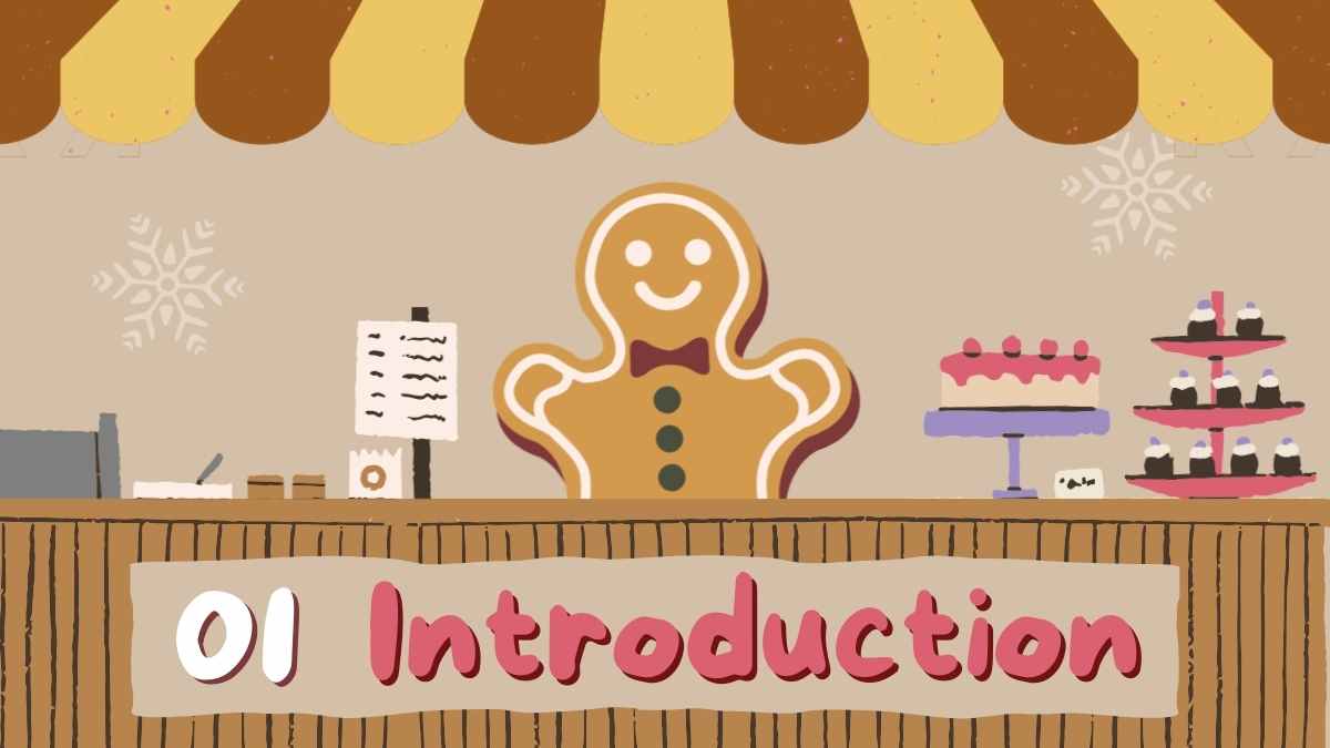 Cute Animated Gingerbread House Workshop Slides - slide 4