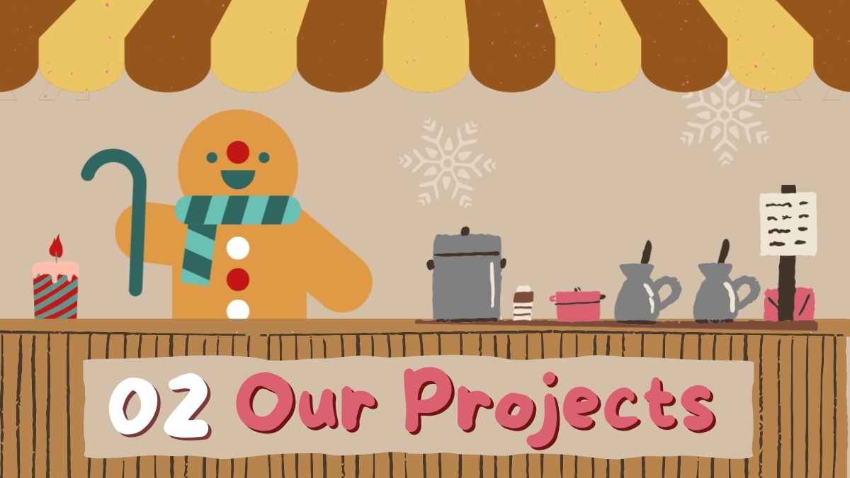 Cute Animated Gingerbread House Workshop Slides - slide 7