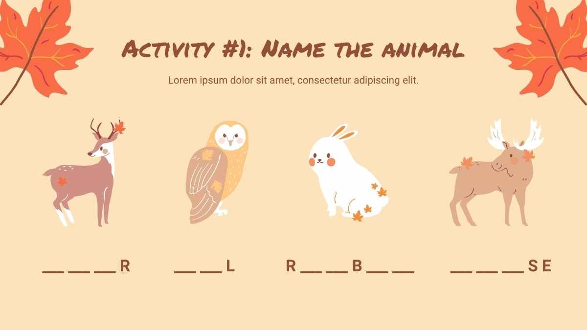 Cute Autumn Interactive Lesson Plan for Elementary Slides - slide 10