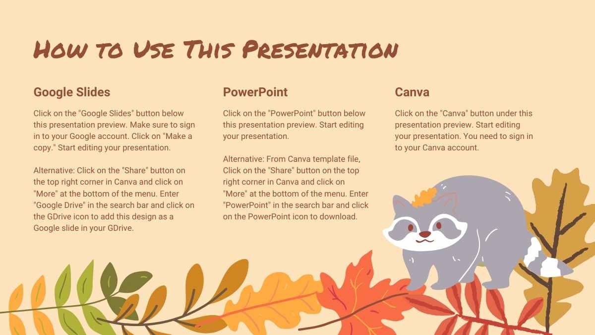 Cute Autumn Interactive Lesson Plan for Elementary Slides - slide 2