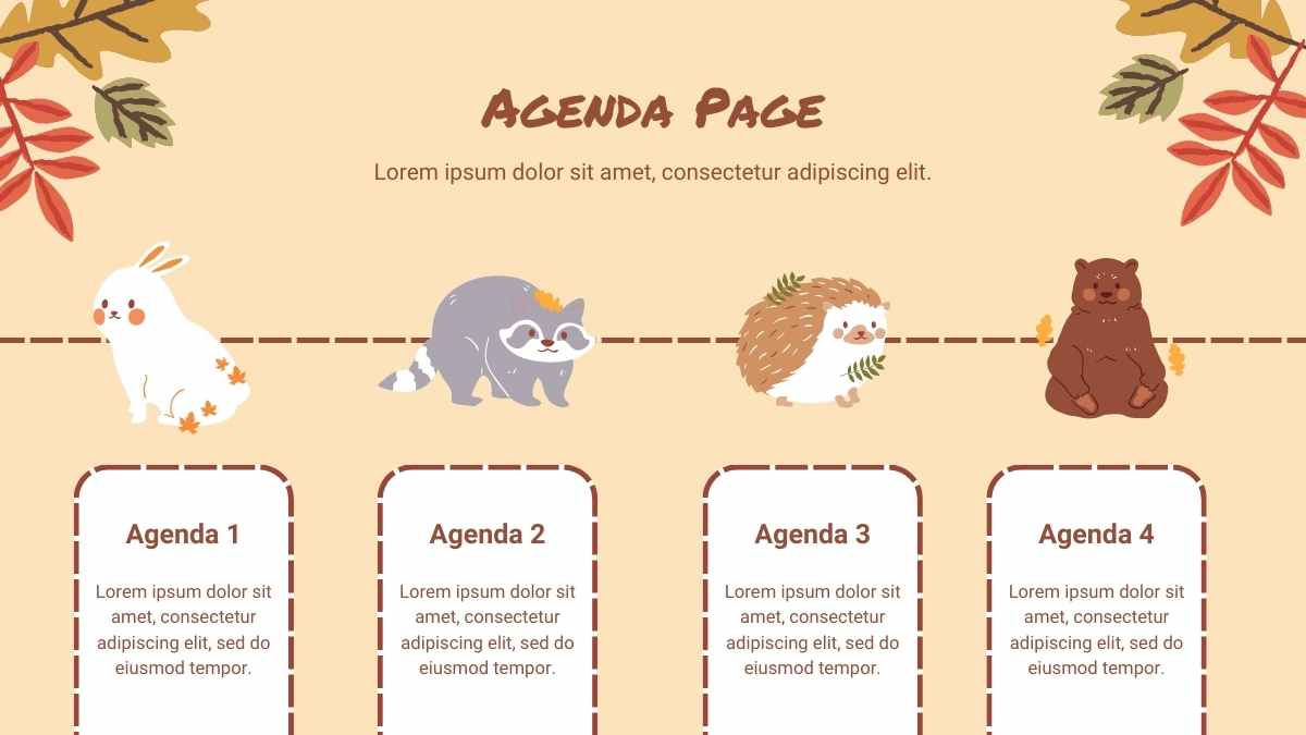 Cute Autumn Interactive Lesson Plan for Elementary Slides - slide 6