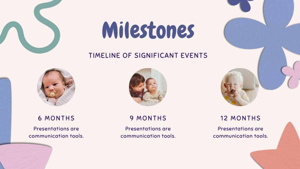 Cute Baby Milestones Photo Album - diapositiva 5