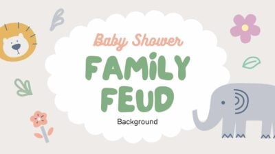 Cute Baby Shower Family Feud Background