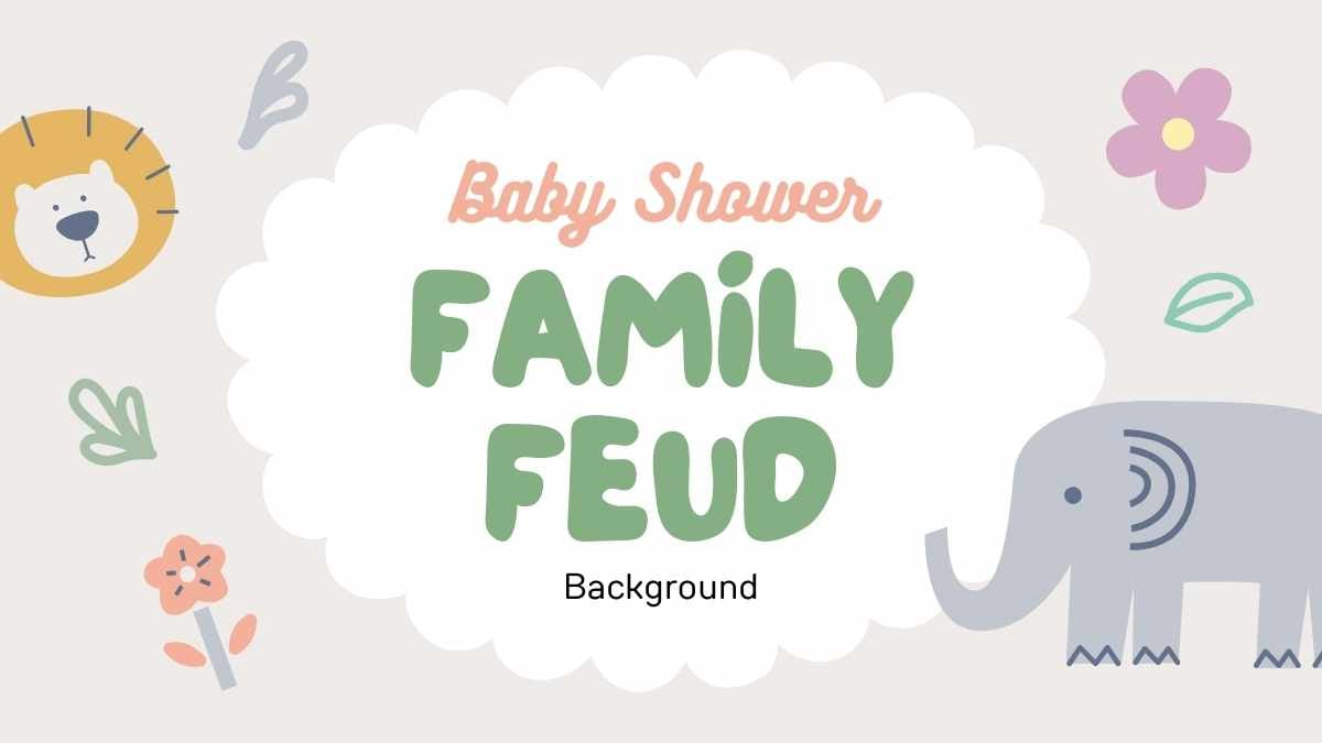 Cute Baby Shower Family Feud Background - slide 1