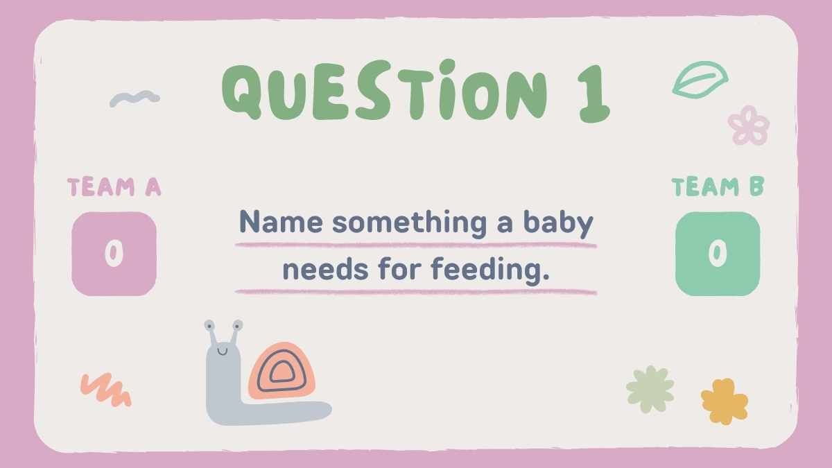 Cute Baby Shower Family Feud Background - slide 7