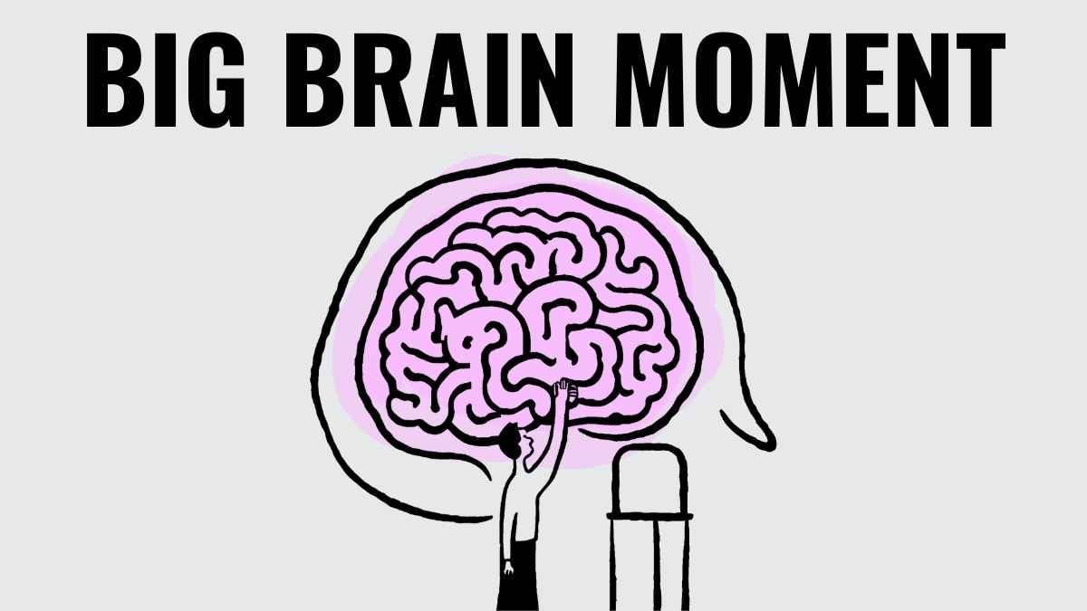 Cute Big Brain Meme Slides - slide 8