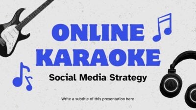 Cute Bold Online Karaoke Social Media Strategy