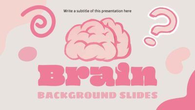 Cute Brain Background Slides