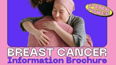 Cute Breast Cancer Information Brochure Slides