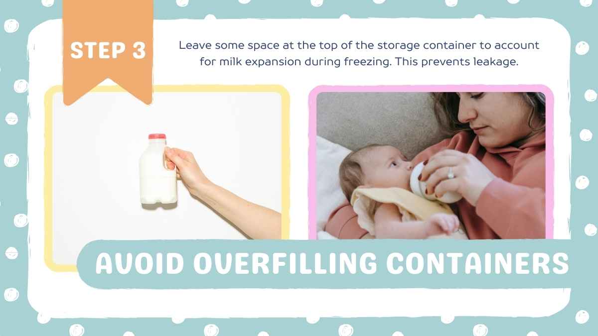 Cute Breast Milk Storage Tutorial Slides - slide 12