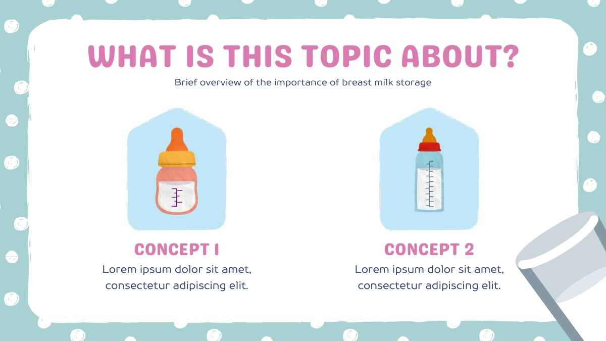 Cute Breast Milk Storage Tutorial Slides - slide 3