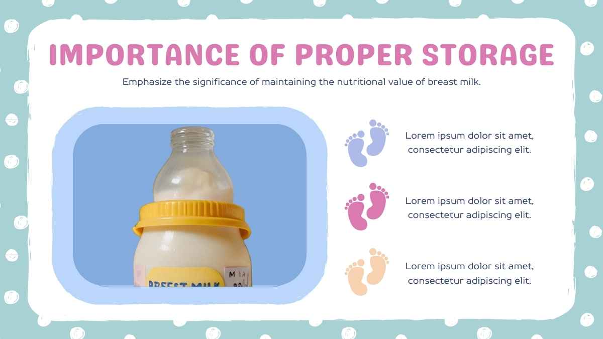 Cute Breast Milk Storage Tutorial Slides - slide 5