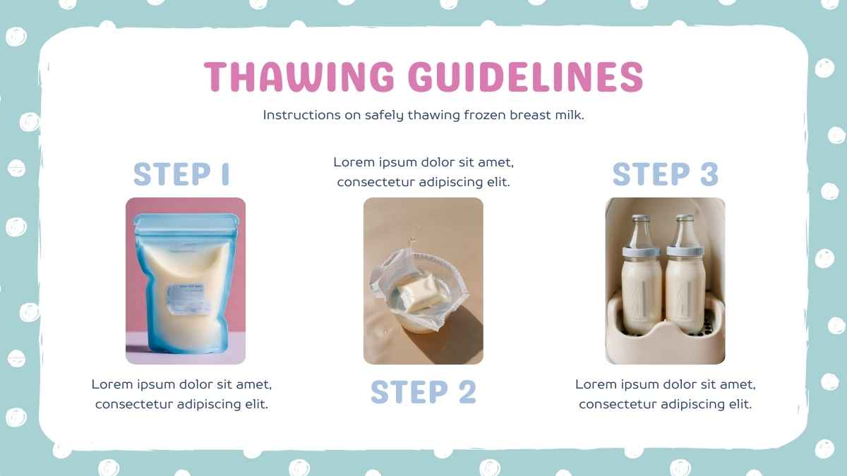 Cute Breast Milk Storage Tutorial Slides - slide 9