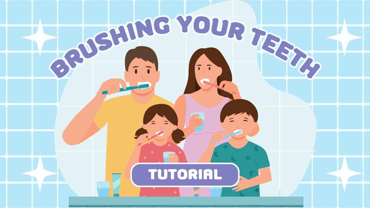 Cute Brushing Your Teeth Tutorial - slide 1